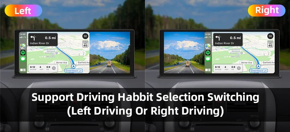 11.3 Inch Portable CarPlay Screen – HD Wireless Touch Display for Apple CarPlay and Android Auto