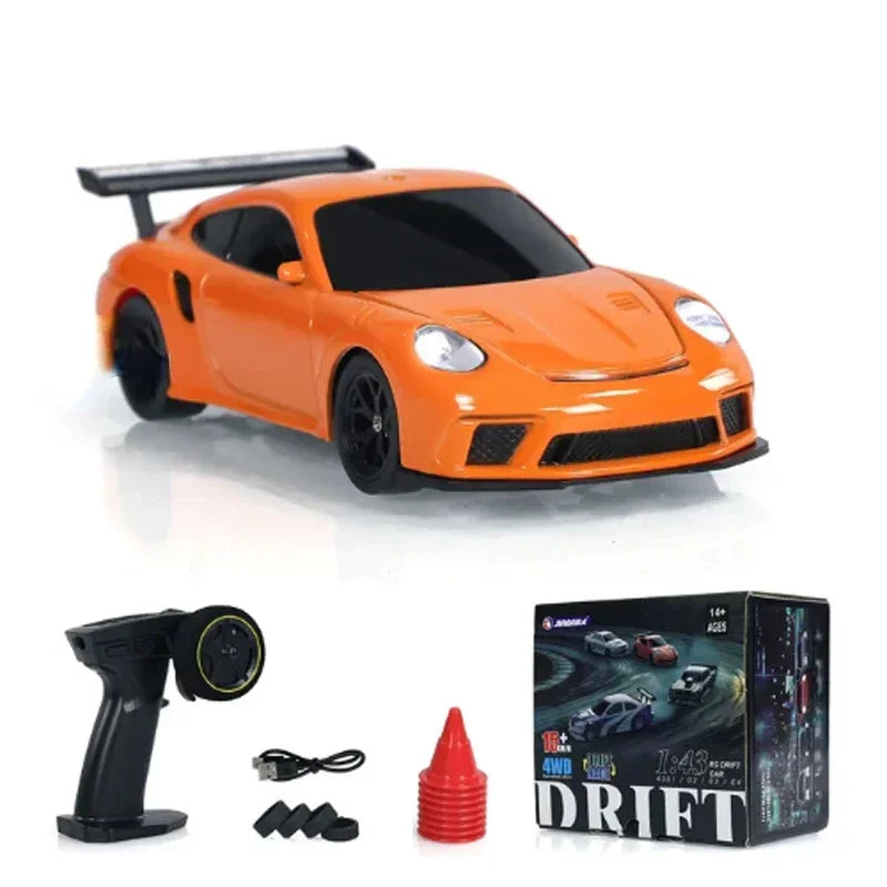 2.4G RC Drift Car 1/43 4WD Remote Control Mini Racing Car Toy