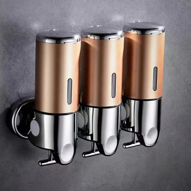 Wall Mounted Shampoo and Soap Dispenser, 1 2 3-Tube Shower Dispenser 500-1500ml