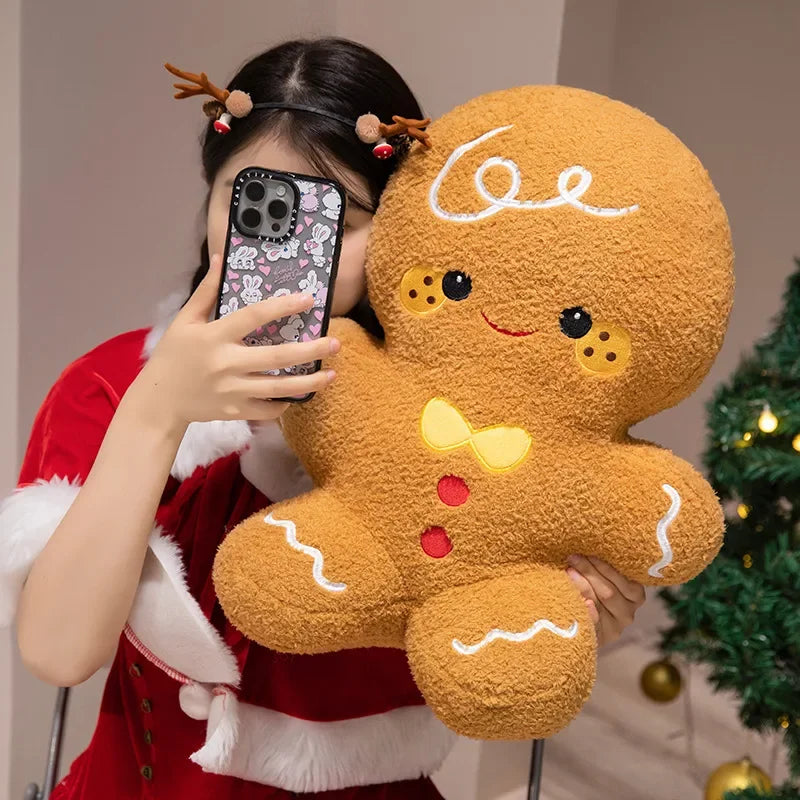Cute Christmas Plush Toys – Santa, Elk, Snowman & Gingerbread Doll
