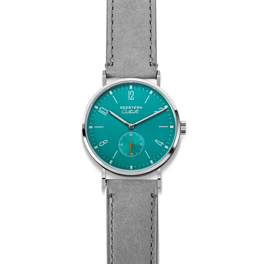 Men's Ultra-Thin Automatic Watch, Stainless Steel, Leather Band Business Watch