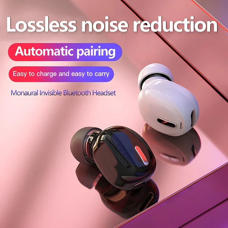 Bluetooth 5.0 Single-Ear Wireless Headset with Microphone