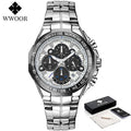 Men's Gold Luxury Quartz Wrist Watch – Big Dial Dress Watch