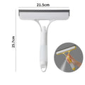3-in-1 Window Cleaning Squeegee with Spray Bottle & Microfiber Scrubber