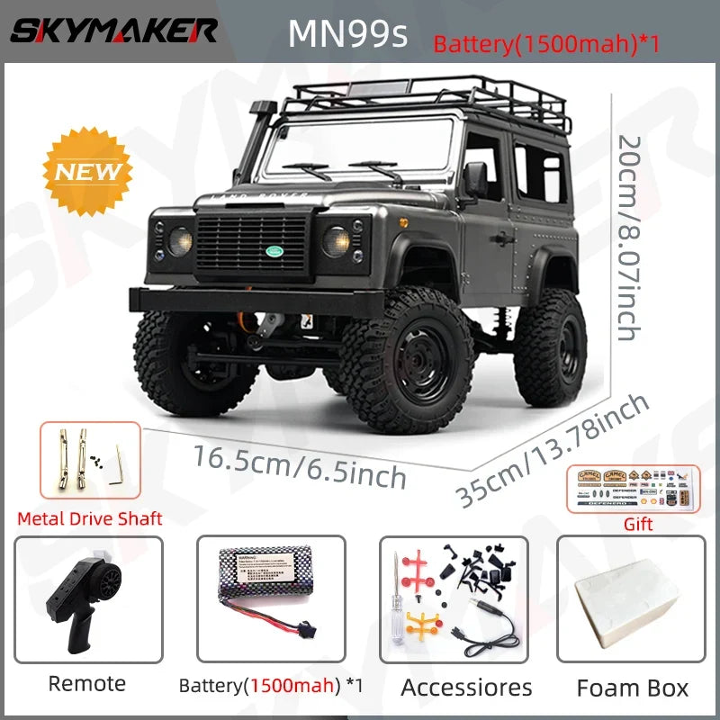 1:12 RC Car MN99s MN98 4WD Rock Crawler Remote Control Truck Toy