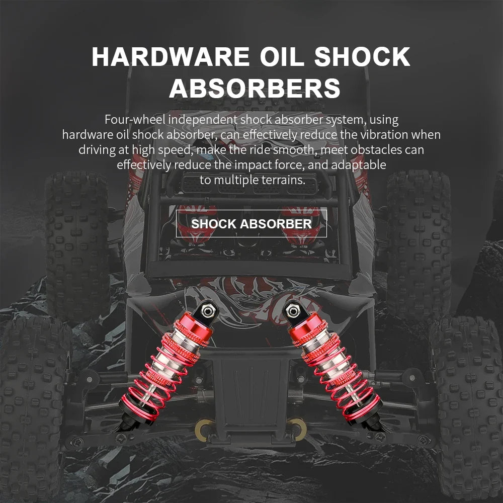 WLtoys 124016 V8 RC Car 75 KM/H High Speed 4WD Drift Off-Road