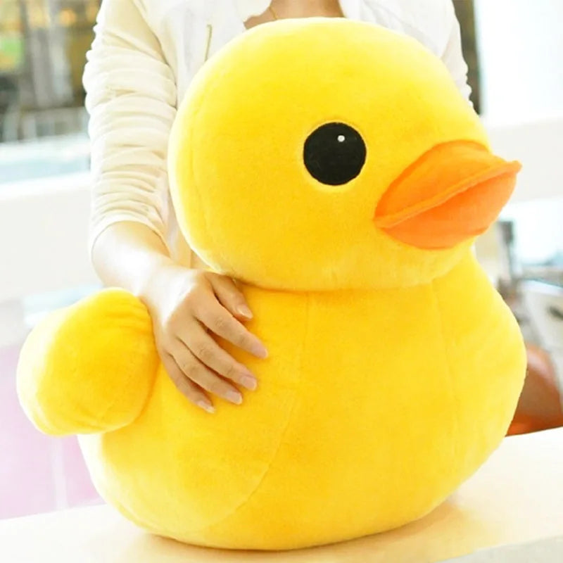 Kawaii Big Yellow Duck Plush – Cute Soft Mini Cartoon Stuffed Toy