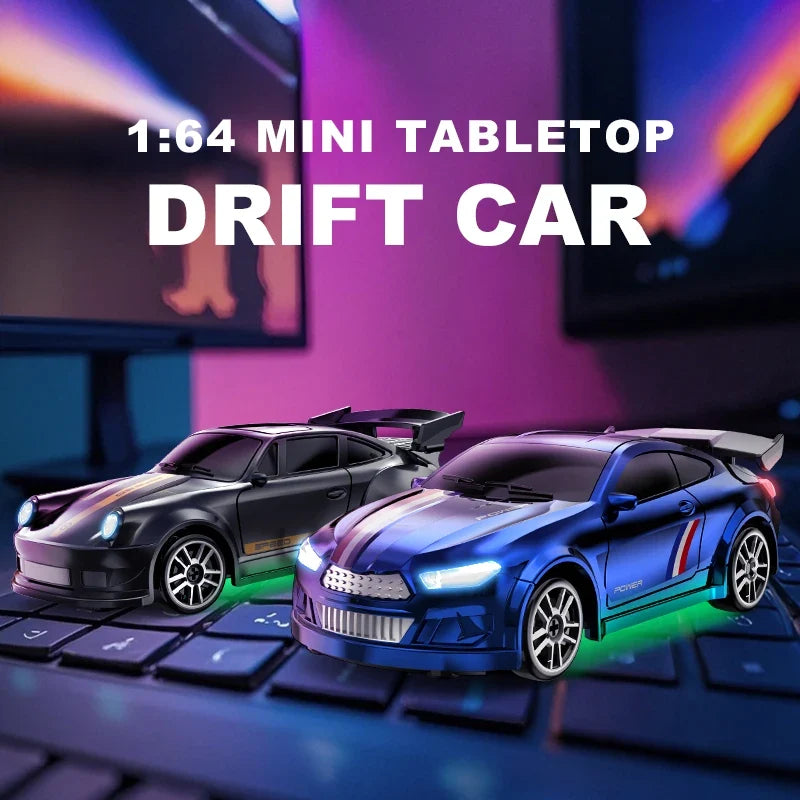1/64 Scale Drift RC Car 4WD Mini Racing Model with 2.4GHz Remote