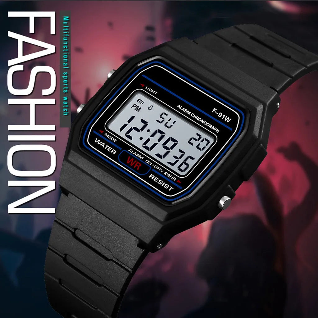 Men's Vintage Military LED Digital Watch – Waterproof Sport Watch