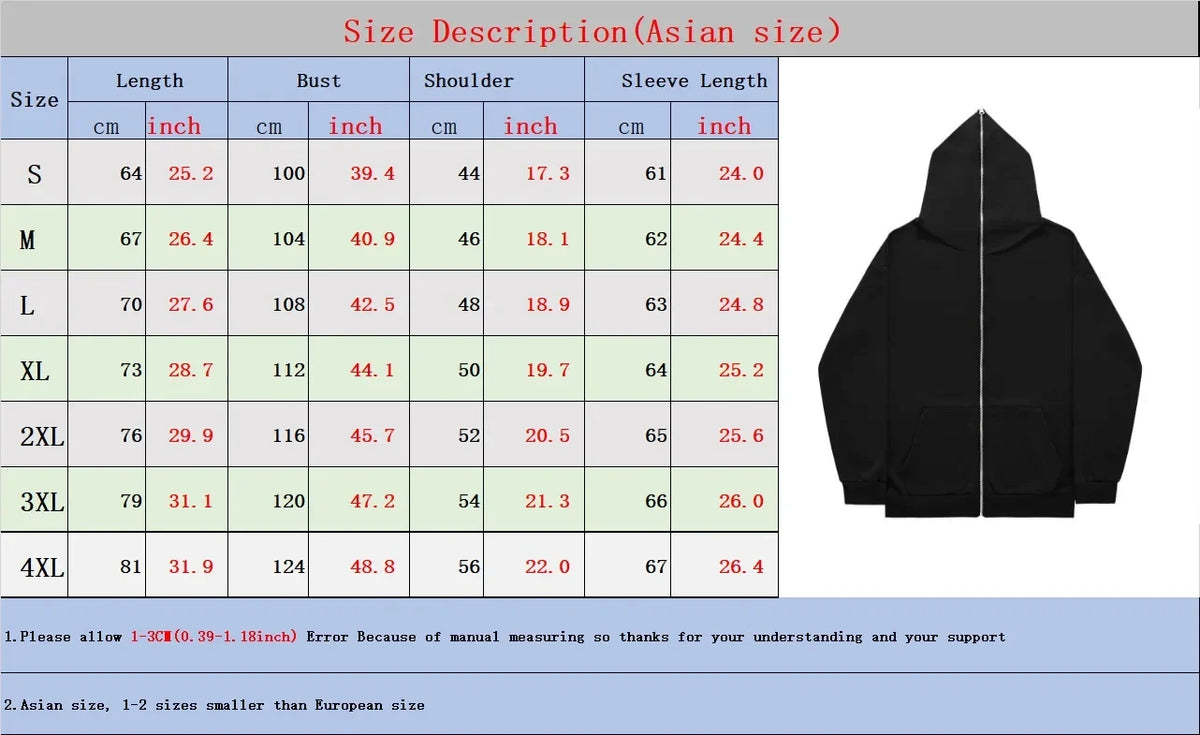 Women's Zip Up Hoodie, Oversized Autumn Hooded Sweatshirt