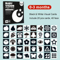 Baby Montessori Flash Cards – Black & White Visual Stimulation Toy