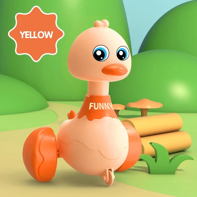 Baby Duck Pull Back Car – Cartoon Swing Toy for Toddlers Boys & Girls