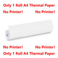 Portable A4 Thermal Printer – Bluetooth Wireless Mini Document Printer