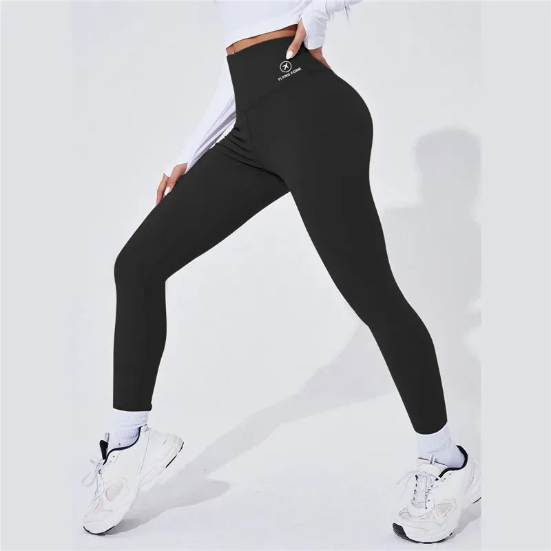 Women's High-Waist Leggings, Thermal Yoga Sports Tights