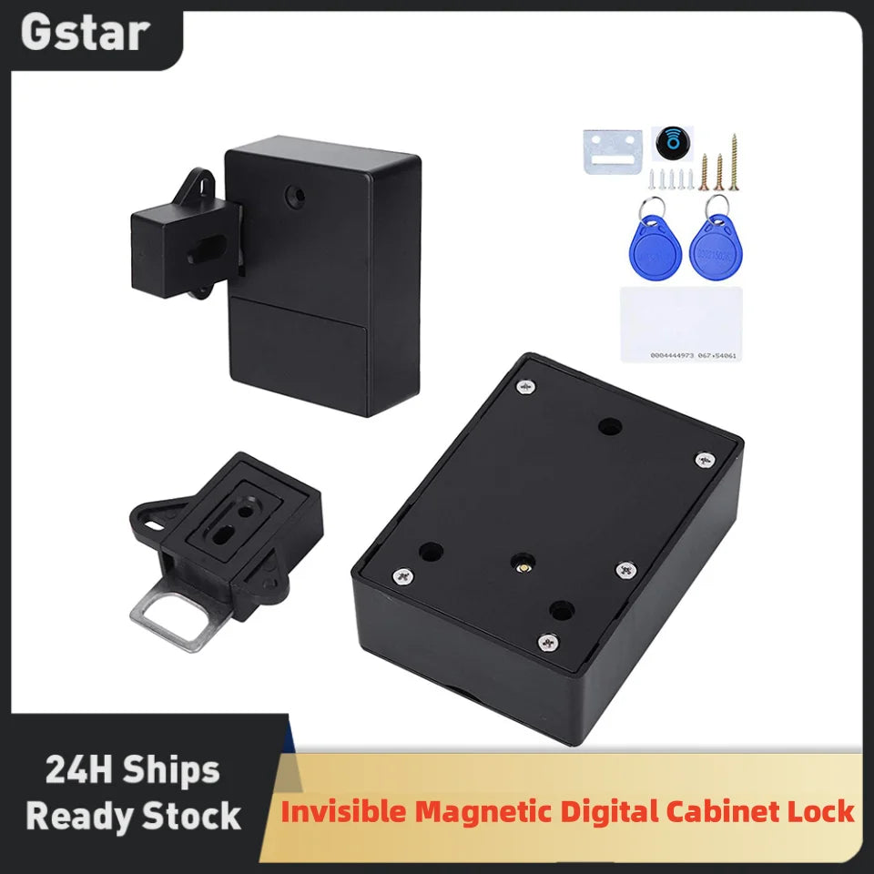 Invisible Magnetic Cabinet Lock – Hidden RFID Drawer Lock