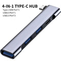 4-in-1 USB-C Hub – Multi-Port Splitter with PD 60W Charging