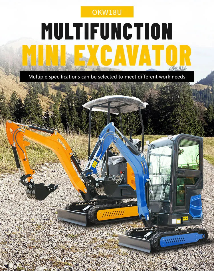 1.8 Ton Mini Excavator – CE-Certified Diesel Compact Digger