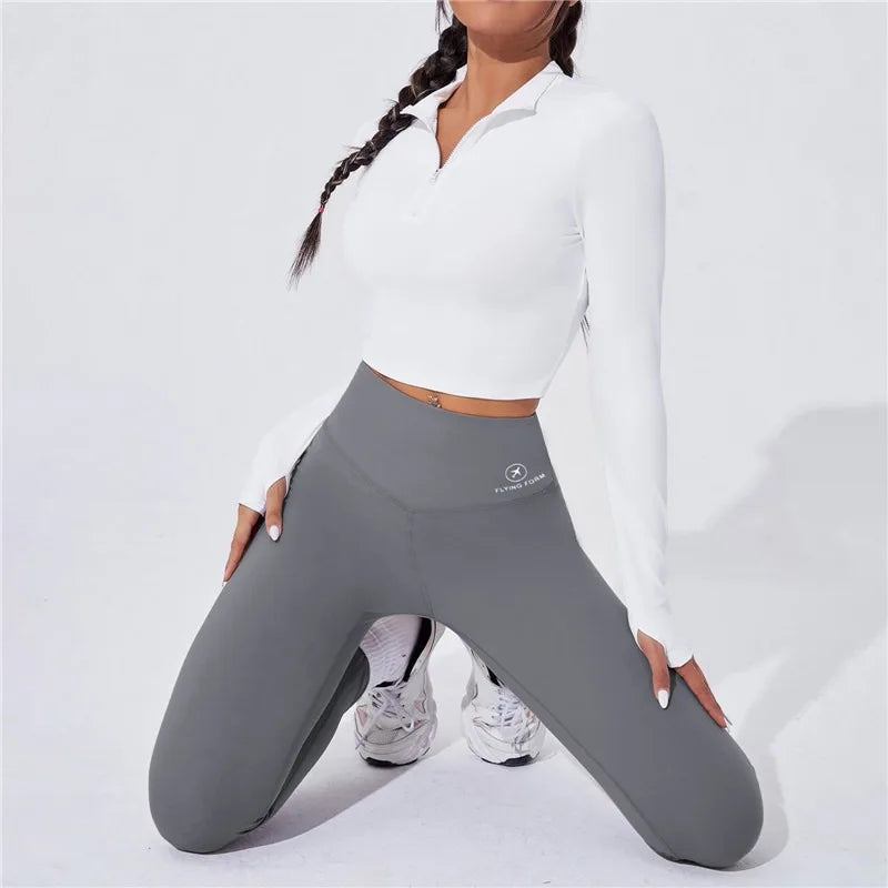 Women's High-Waist Leggings, Thermal Yoga Sports Tights