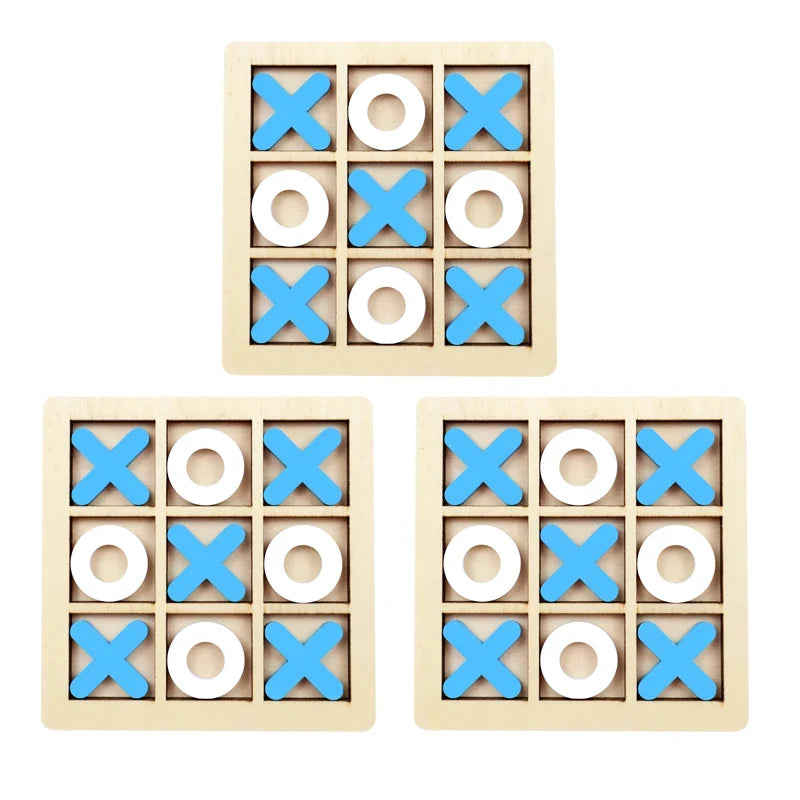 Montessori Wooden Mini Chess Puzzle Game – Brain Training Toy for Kids