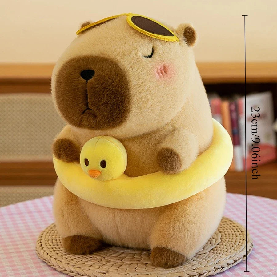 Capybara Plush Toy Set – Mommy with 4 Little Capibara Plush Dolls