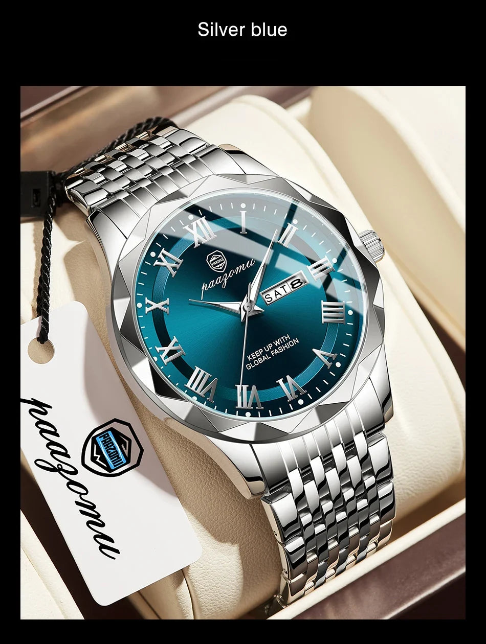 Men's Minimalist Quartz Leisure Watch – Waterproof Sport Watch