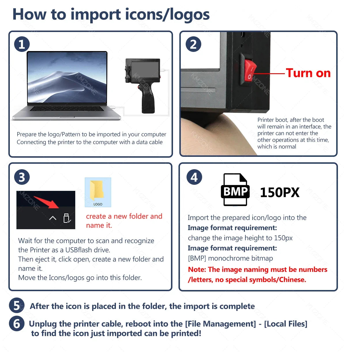 Portable Handheld Inkjet Printer, TIJ Coding Machine with Touch Screen