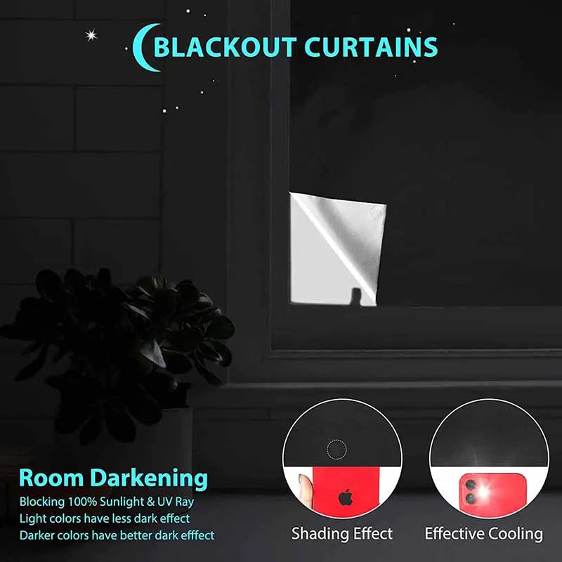 Blackout Window Tint Film – Privacy Darkening Film for Home & Car