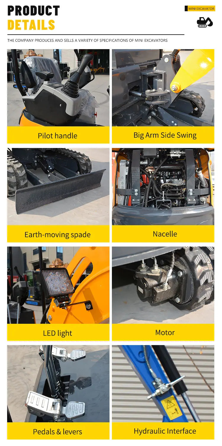 1.8 Ton Mini Excavator – CE-Certified Diesel Compact Digger