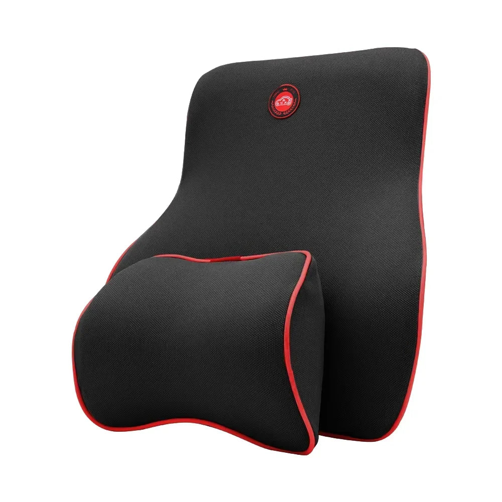 Memory Foam Car Cushions – Neck Pillow & Lumbar Options