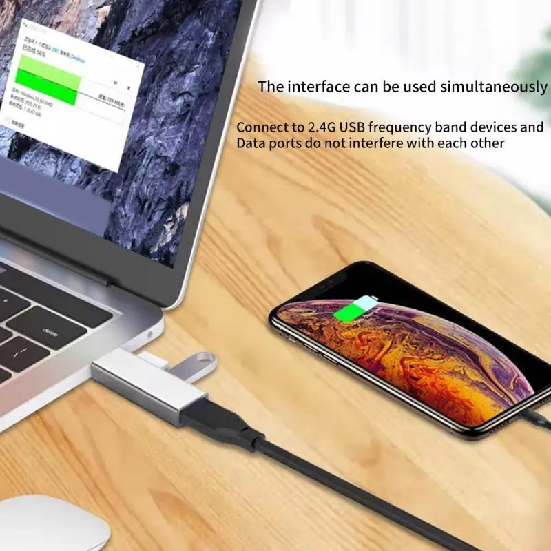 Ultra-Slim USB Hub – Multi-Port USB 3.0 Splitter with Type-C