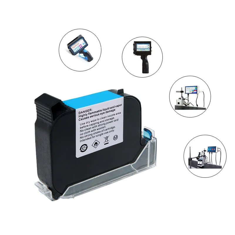 42ml Eco Solvent Ink Cartridge – Replacement Black Ink for Handheld TIJ Printers