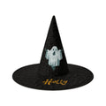 Personalized Ghost Halloween Witch Hat with Custom Name – Witch Costume Accessory for Adults & Teens
