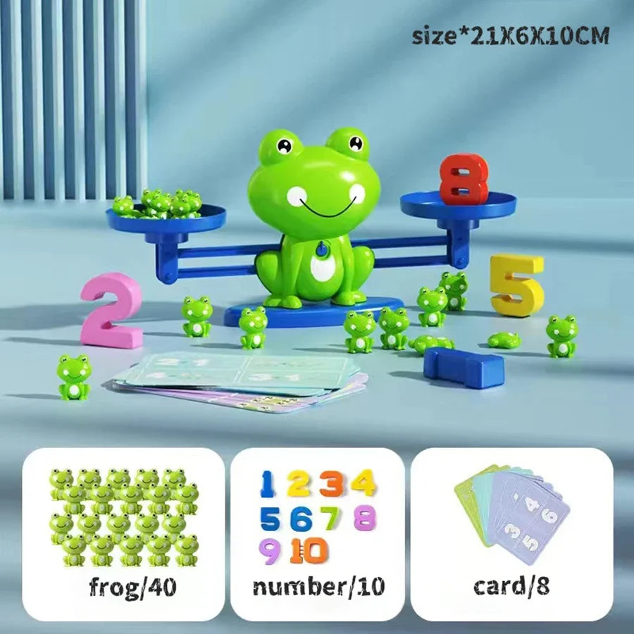 Frog Balance Math Toy | Kids Educational Addition & Subtraction Game