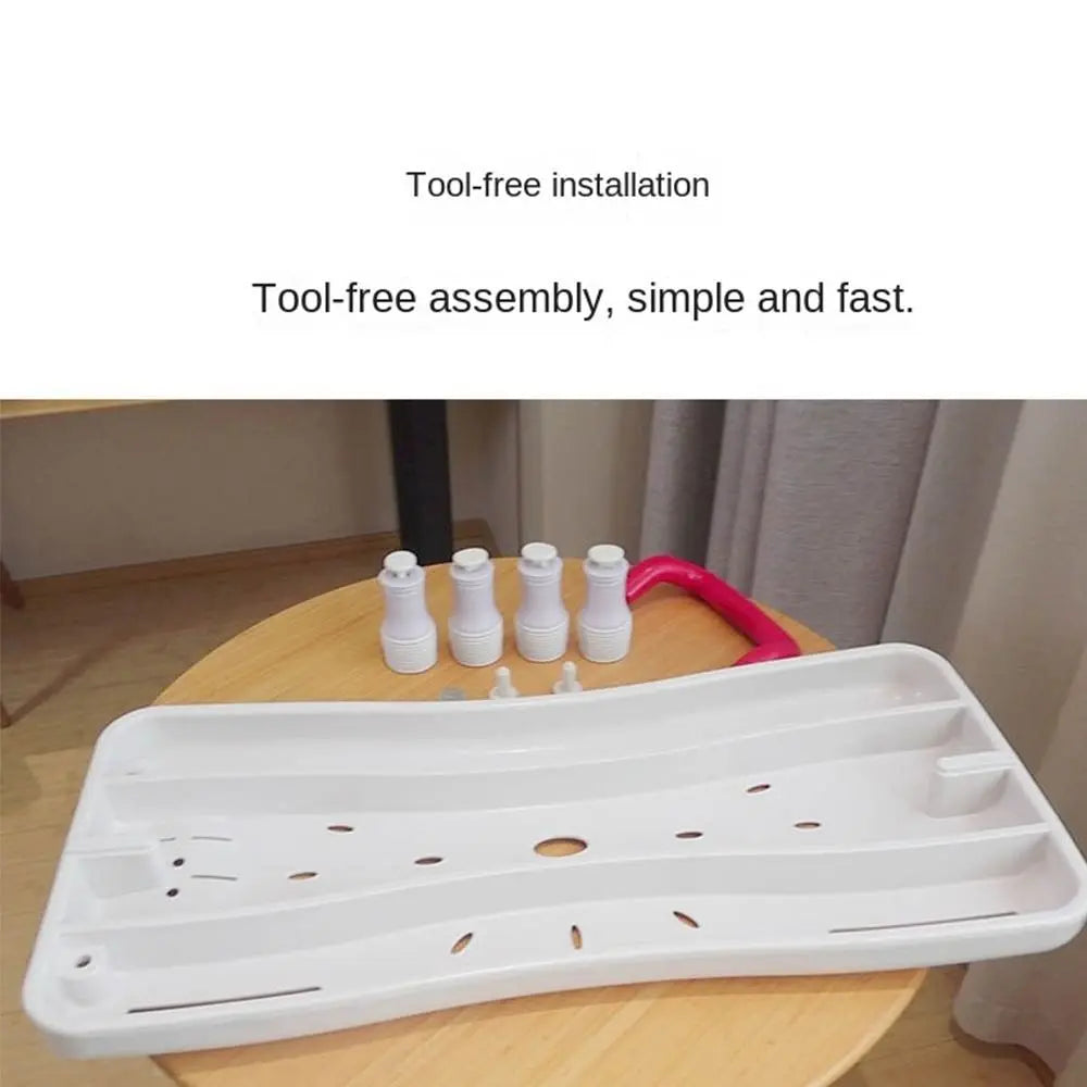 Adjustable Bathtub Shower Board – Non-Slip Bath Seat with Handle