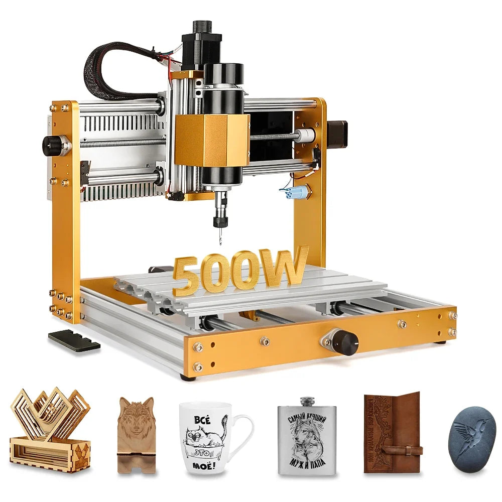 3018Pro Max CNC Router Machine – 500W All-Aluminum DIY Milling Engraver