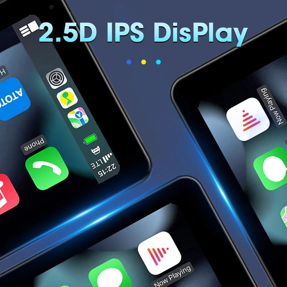 11.3 Inch Portable CarPlay Screen – HD Wireless Touch Display for Apple CarPlay and Android Auto