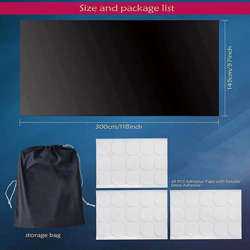 Blackout Window Tint Film – Privacy Darkening Film for Home & Car