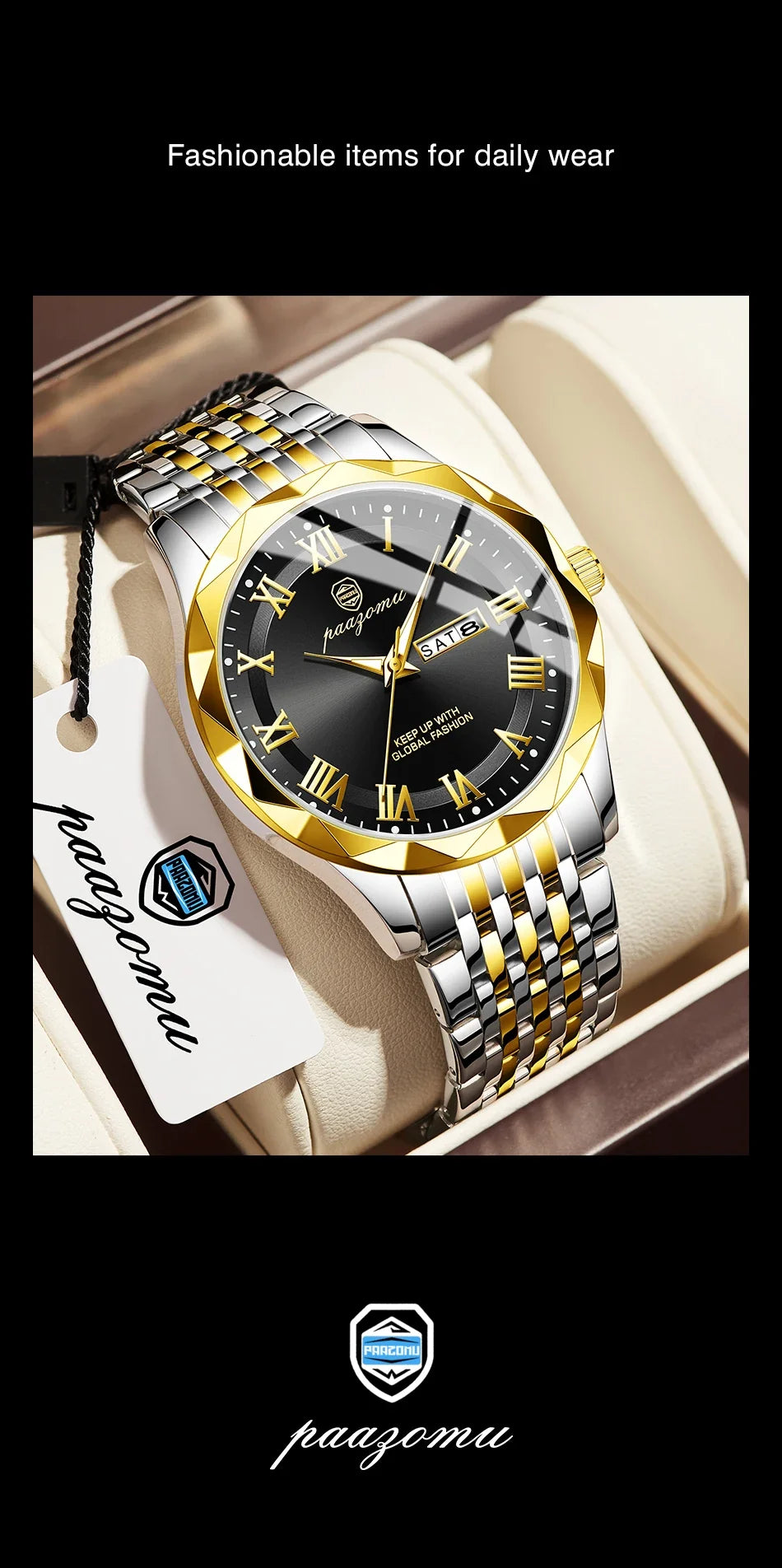 Men's Minimalist Quartz Leisure Watch – Waterproof Sport Watch