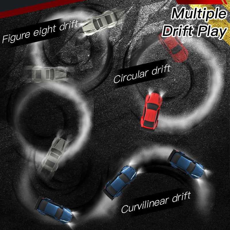 1/64 High-Speed Drift RC Car 4WD Mini Remote Control Racing Toy