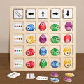 Montessori Wooden Board Game – Educational Logic & Color Toy for Kids
