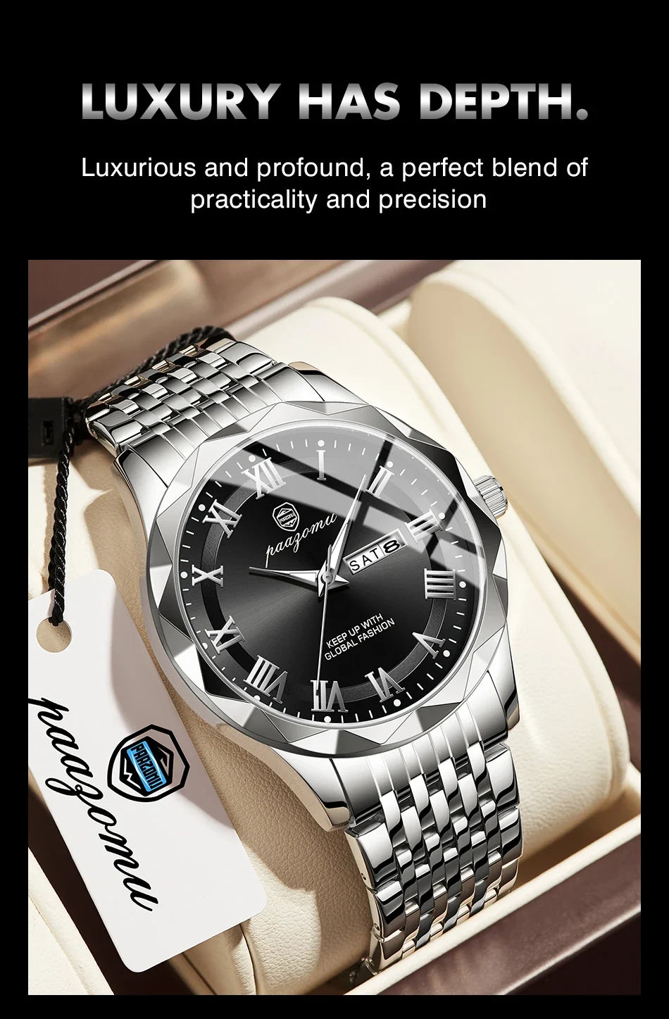 Men's Minimalist Quartz Leisure Watch – Waterproof Sport Watch