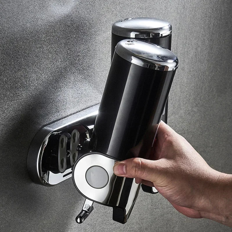 Wall Mounted Shampoo and Soap Dispenser, 1 2 3-Tube Shower Dispenser 500-1500ml