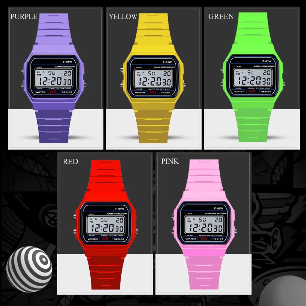 Men's Vintage Military LED Digital Watch – Waterproof Sport Watch