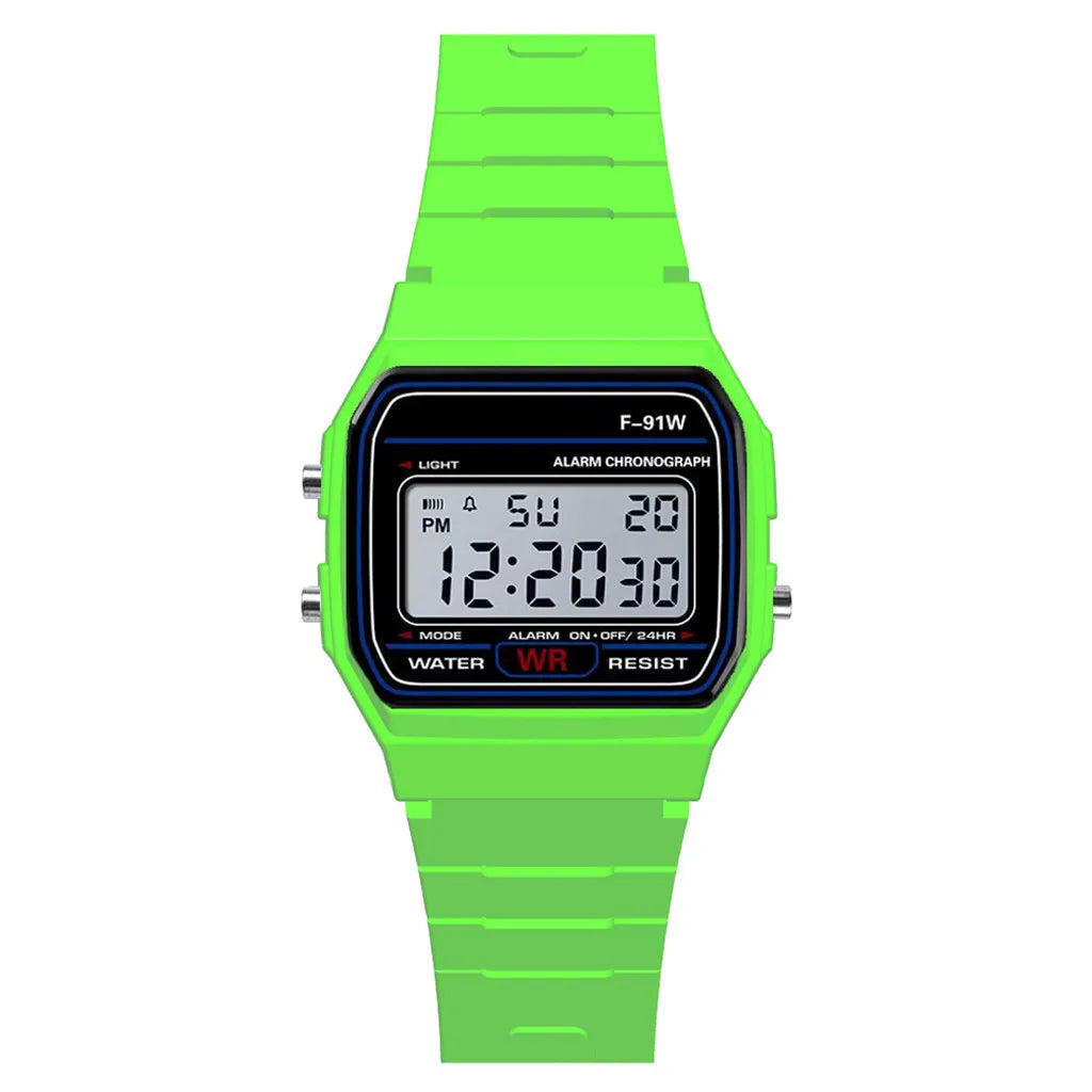 Men's Military LED Digital Watch, Sport Silicone Band, Water Resistant