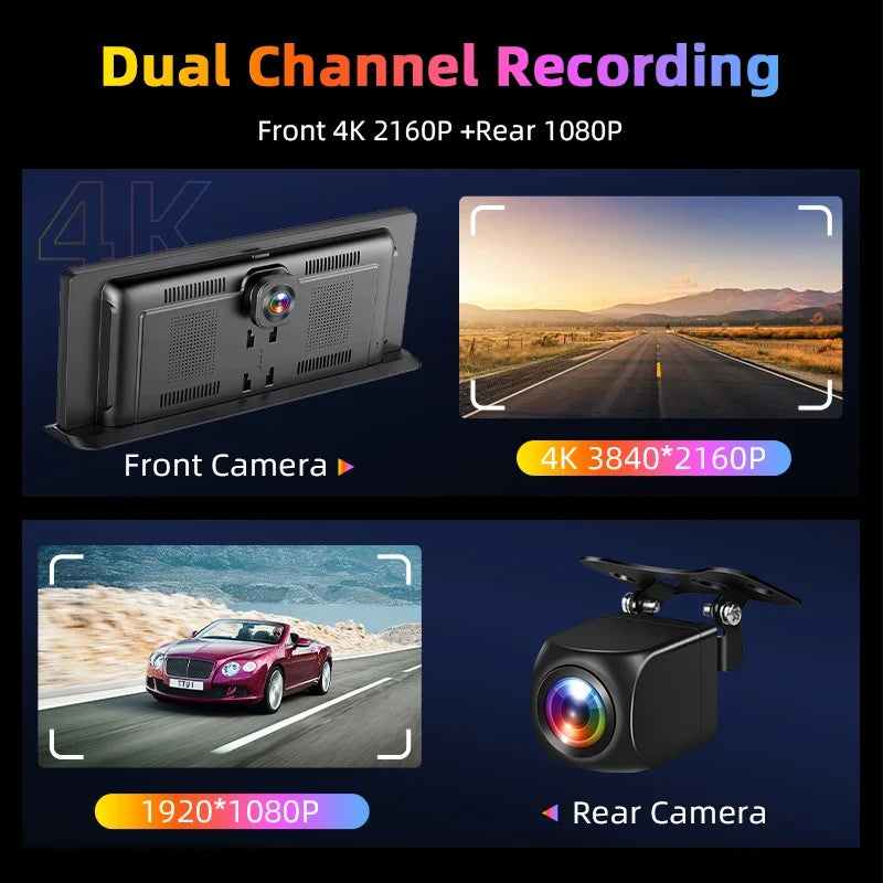 11.3 Inch Portable CarPlay Screen – HD Wireless Touch Display for Apple CarPlay and Android Auto