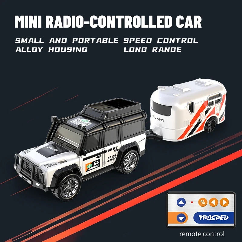 6601Green RC Car MINI Alloy 1/64 Remote Control Toy for Kids