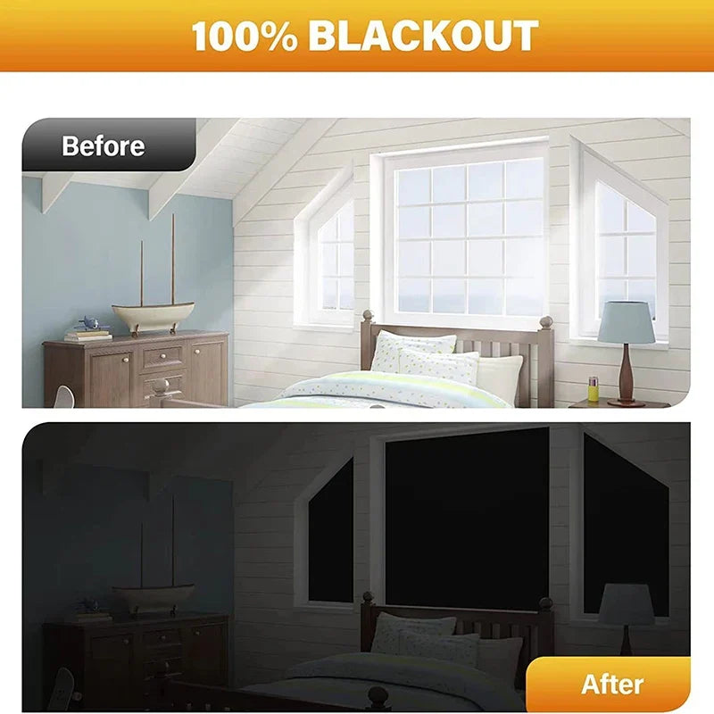 Blackout Window Tint Film – Privacy Darkening Film for Home & Car