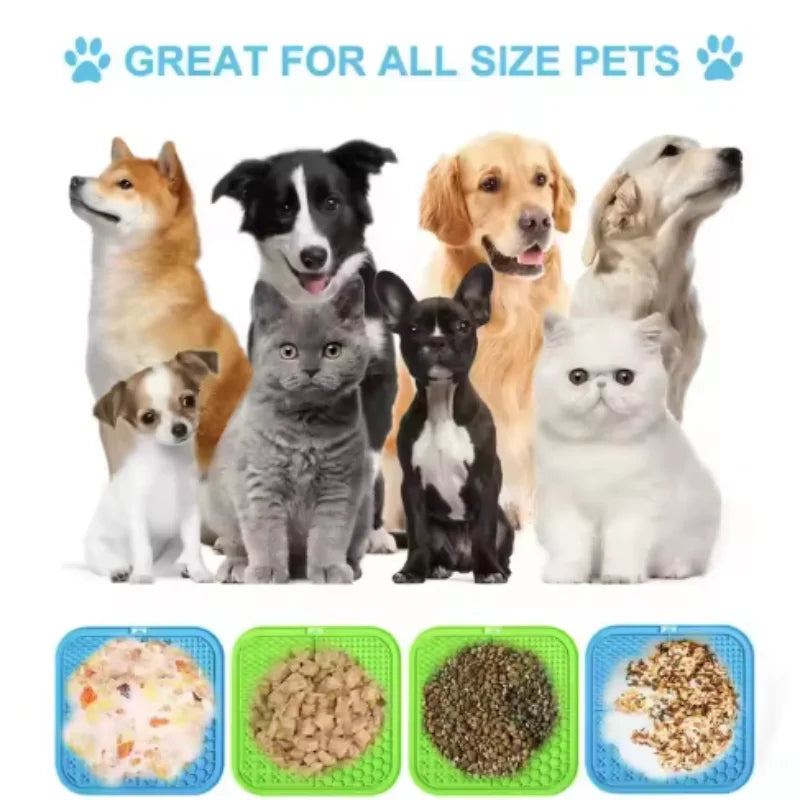 Silicone Dog Lick Mat with Suction Cups