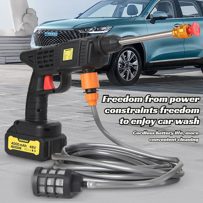 Cordless Pressure Washer – Rechargeable Handheld Car Wash Spray Gun