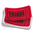 Admit One to TRIAGE Sticker
